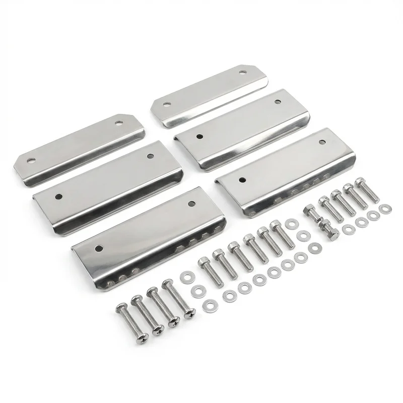 Stainless Steel Mounting Bracket Kit for AM General Hummer H2 (2003 - 2009)