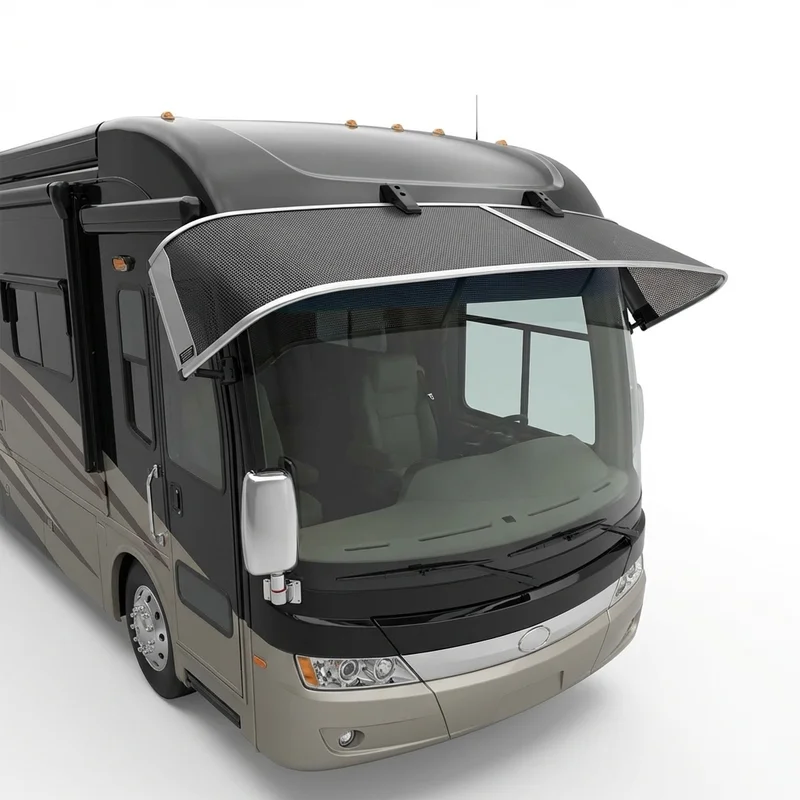 Premium Mesh Windscreen Sunvisor for American Coach American Revolution (2020 - 2020)