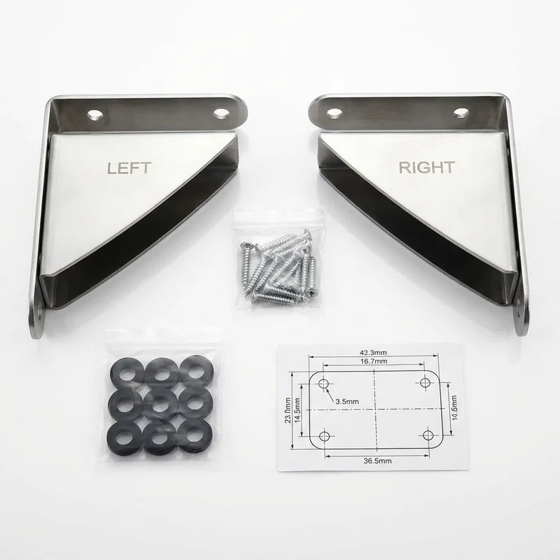Stainless Steel Mounting Bracket Kit for Bentley Corniche (1971 - 1984)