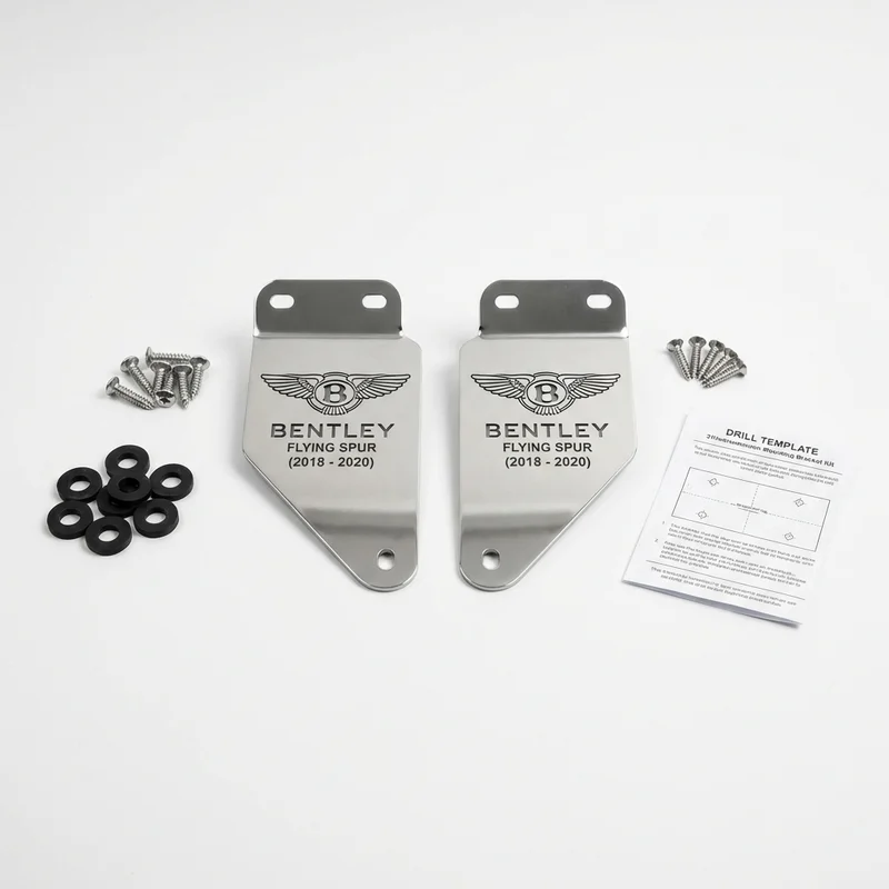 Stainless Steel Mounting Bracket Kit for Bentley Flying Spur (2018 - 2020)