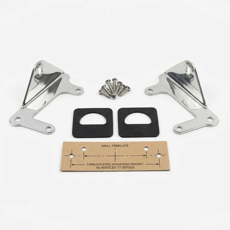 Stainless Steel Mounting Bracket Kit for Bentley T1 Series (1970 - 1976)