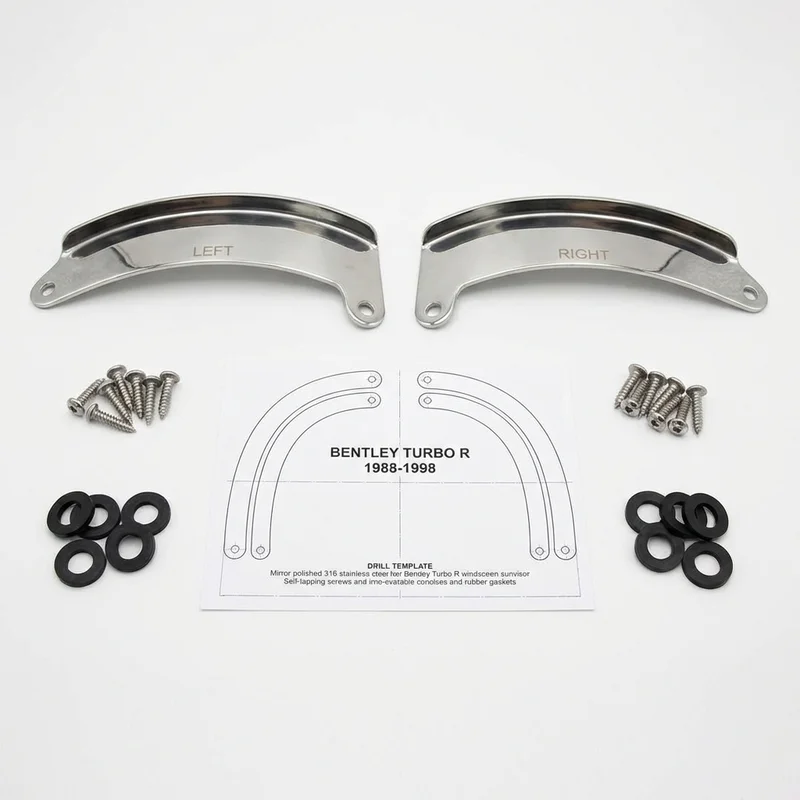 Stainless Steel Mounting Bracket Kit for Bentley Turbo R (1988 - 1998)