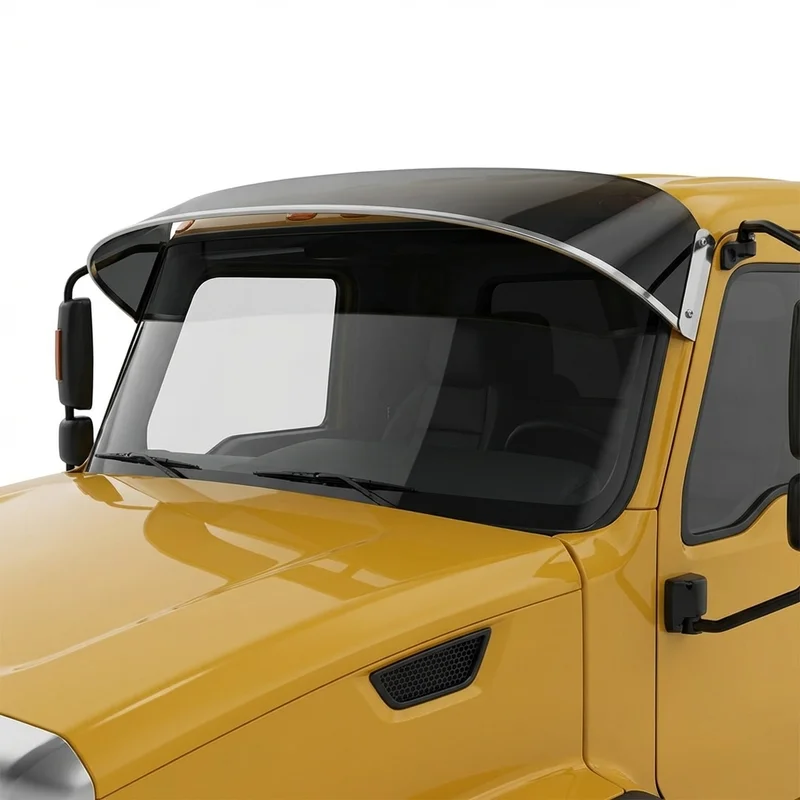 Tinted Acrylic Windscreen Sunvisor for Caterpillar CT680 (2016 - 2017)