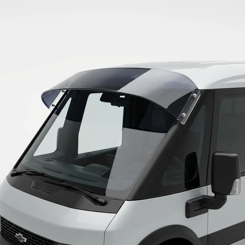 Tinted Acrylic Windscreen Sunvisor for Chevrolet BrightDrop 400 (2025 - 2025)