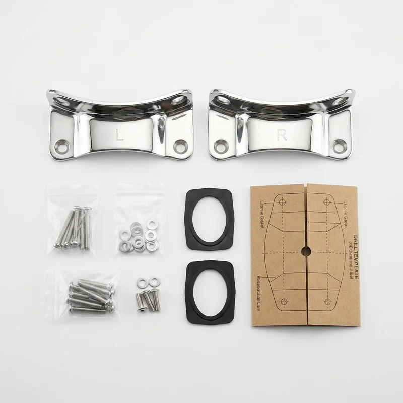 Stainless Steel Mounting Bracket Kit for Chevrolet C5500 Kodiak (1990 - 2009)