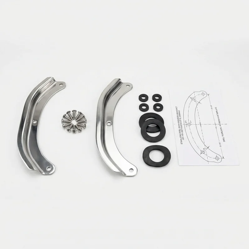 Stainless Steel Mounting Bracket Kit for Chevrolet El Camino (1970 - 1987)