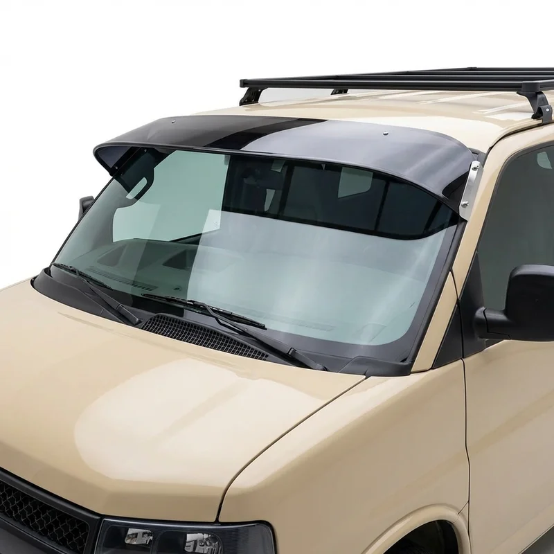 Tinted Acrylic Windscreen Sunvisor for Chevrolet Express 4500 (2009 - 2025)