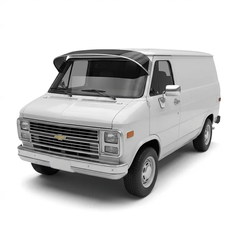 Tinted Acrylic Windscreen Sunvisor for Chevrolet G30 Van (1970 - 1974)