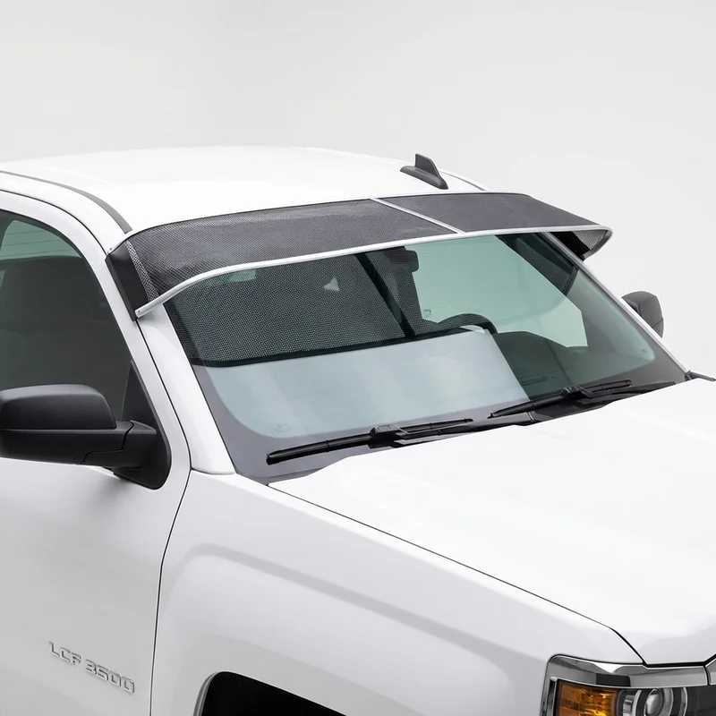 Premium Mesh Windscreen Sunvisor for Chevrolet LCF 3500 (2016 - 2019)