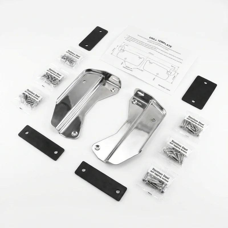 Stainless Steel Mounting Bracket Kit for Chevrolet LCF 4500HD (2017 - 2022)