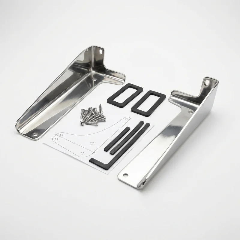 Stainless Steel Mounting Bracket Kit for Chevrolet LCF 4500XD (2017 - 2022)