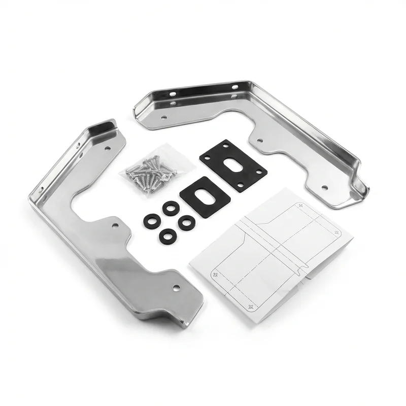 Stainless Steel Mounting Bracket Kit for Chevrolet LCF 6500XD (2018 - 2021)