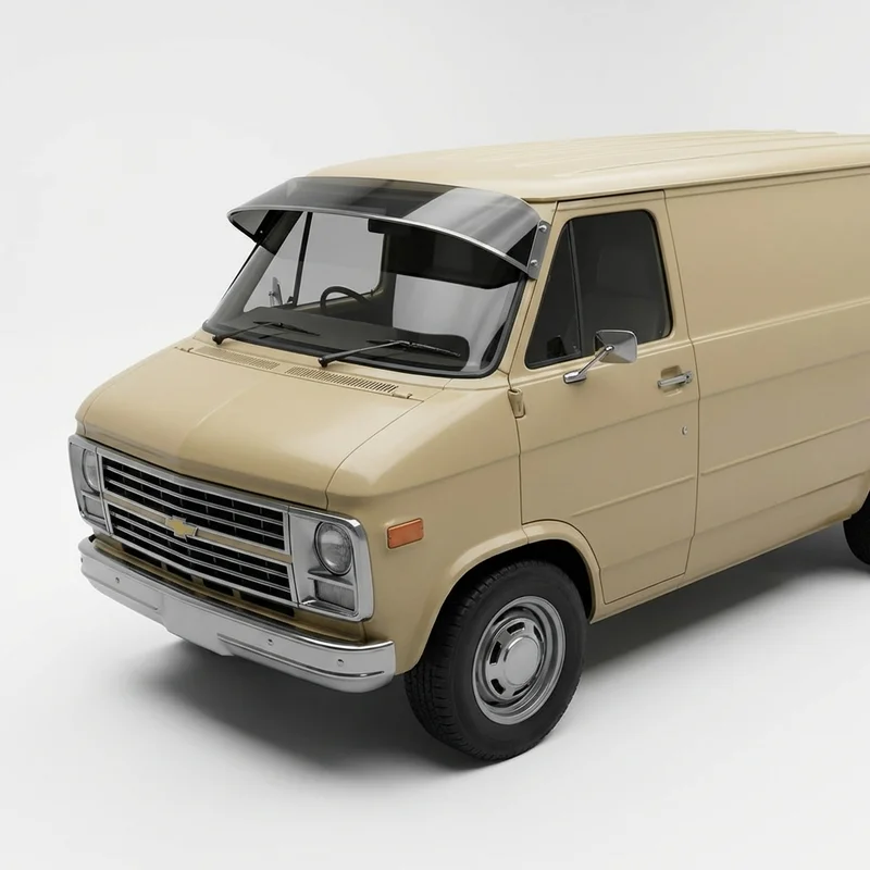 Tinted Acrylic Windscreen Sunvisor for Chevrolet P30 Van (1968 - 1974)