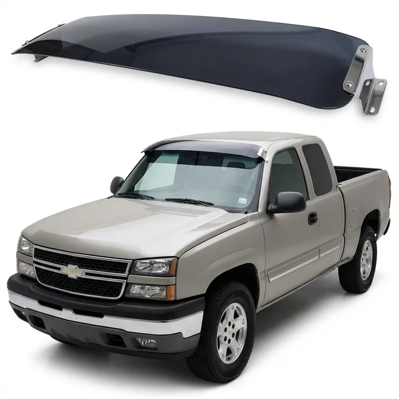Tinted Acrylic Windscreen Sunvisor for Chevrolet Silverado 1500 Classic (2007 - 2007)