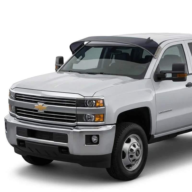 Tinted Acrylic Windscreen Sunvisor for Chevrolet Silverado 4500 HD (2019 - 2022)