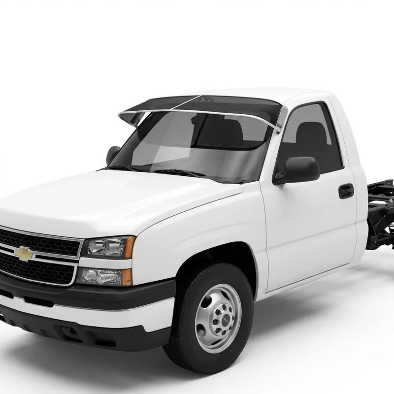 Premium Mesh Windscreen Sunvisor for Chevrolet W5500HD Tiltmaster (2004 - 2009)
