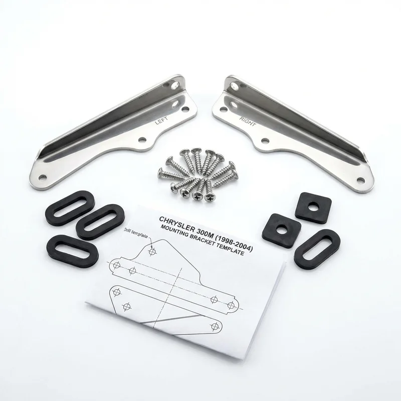 Stainless Steel Mounting Bracket Kit for Chrysler 300M (1998 - 2004)