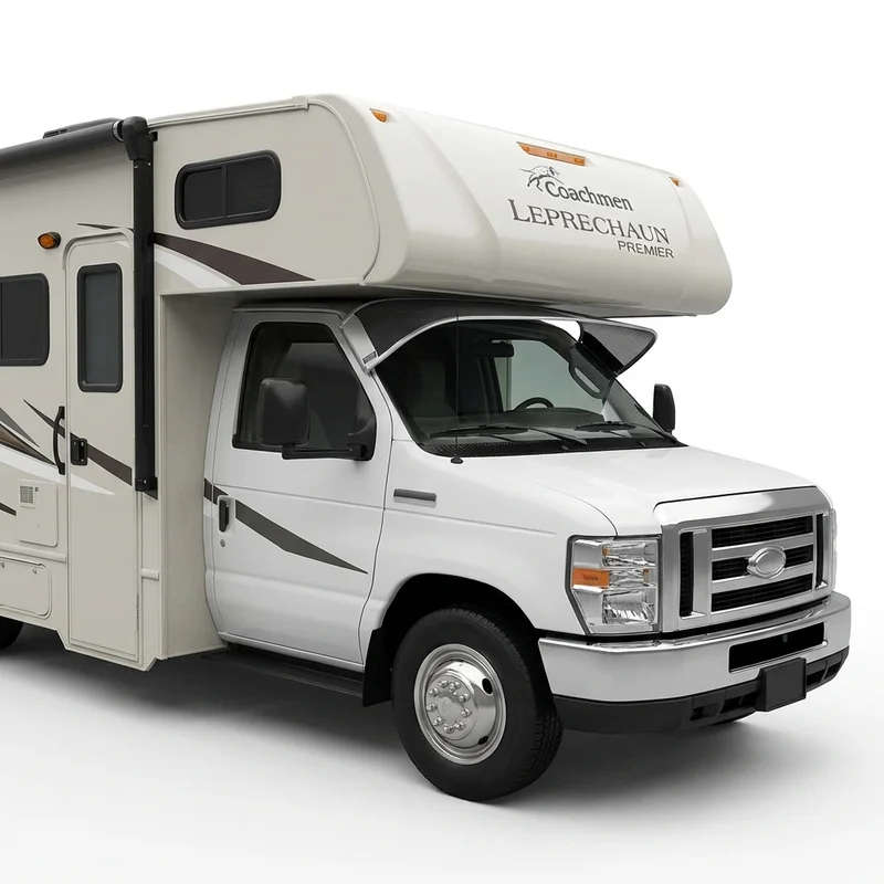 Premium Mesh Windscreen Sunvisor for Coachmen Leprechaun Premier (2019 - 2021)