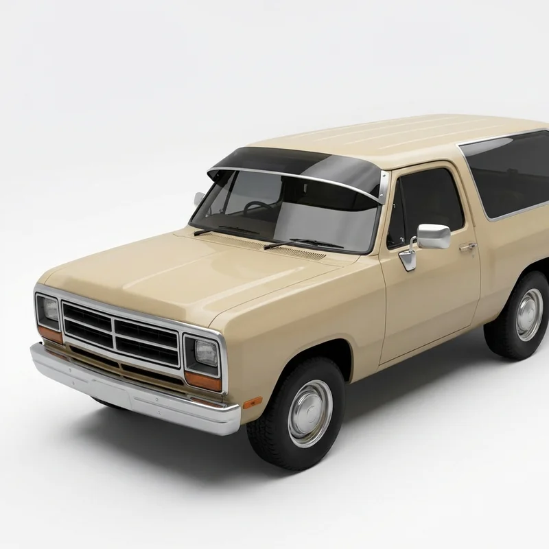 Tinted Acrylic Windscreen Sunvisor for Dodge 2000 GTX (1989 - 1990)