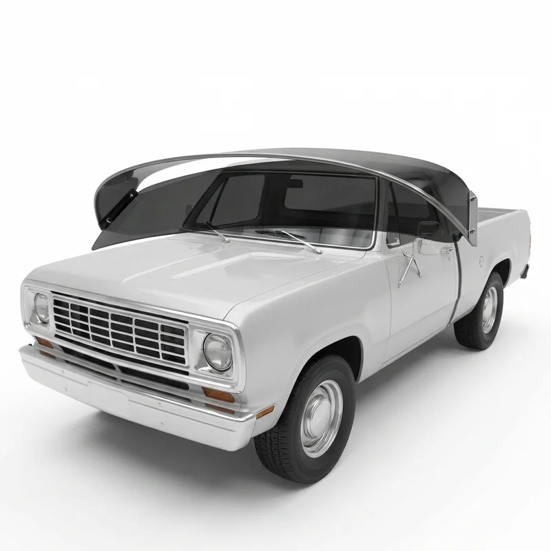 Tinted Acrylic Windscreen Sunvisor for Dodge D200 Pickup (1969 - 1974)