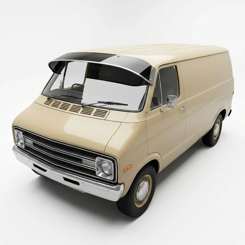 Tinted Acrylic Windscreen Sunvisor for Dodge R300 (1974 - 1974)