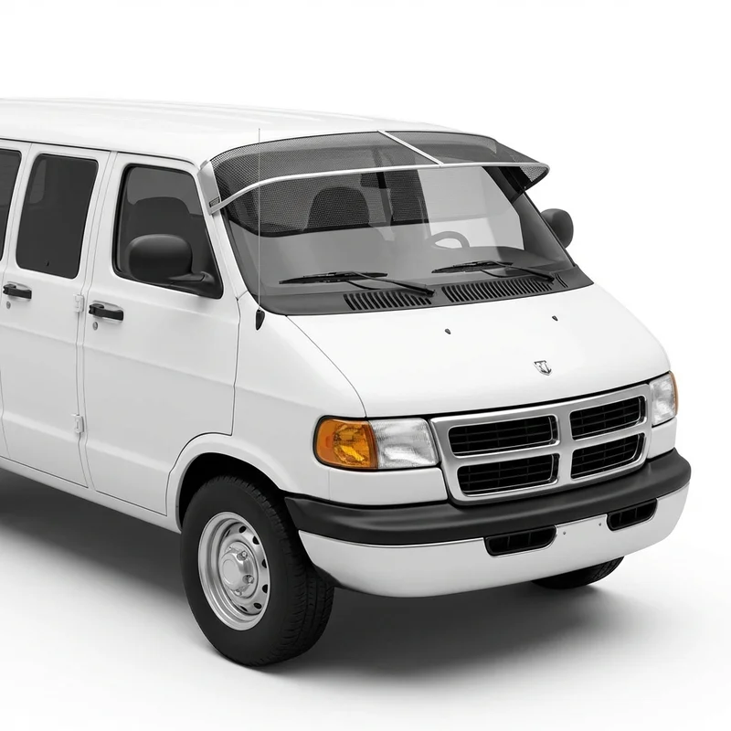 Premium Mesh Windscreen Sunvisor for Dodge Van 1000 (2008 - 2009)