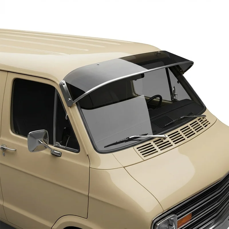 Tinted Acrylic Windscreen Sunvisor for Fargo P300 Parcel Delivery (1970 - 1971)