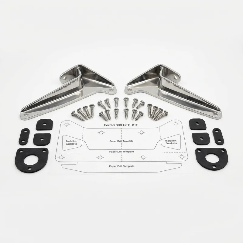 Stainless Steel Mounting Bracket Kit for Ferrari 308 GTB (1975 - 1985)