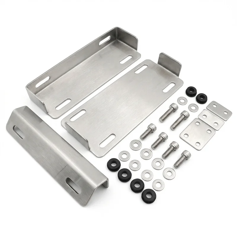Stainless Steel Mounting Bracket Kit for Fiat Panda (2007 - 2012)