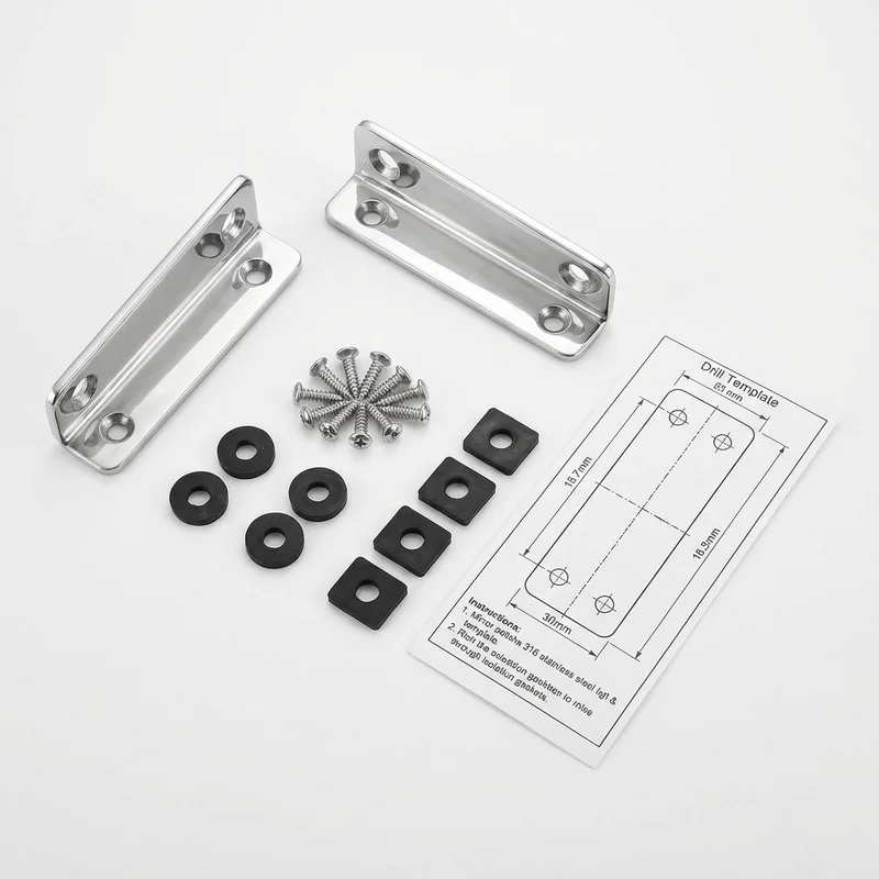 Stainless Steel Mounting Bracket Kit for Ford Country Sedan (1959 - 1974)