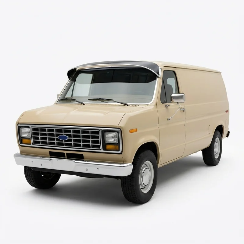 Tinted Acrylic Windscreen Sunvisor for Ford E-100 Econoline Club Wagon (1975 - 1983)