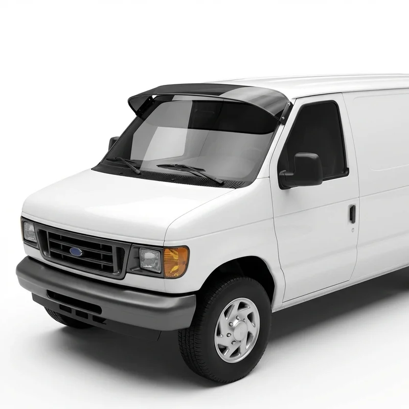 Tinted Acrylic Windscreen Sunvisor for Ford E-150 Econoline Club Wagon (1975 - 2002)
