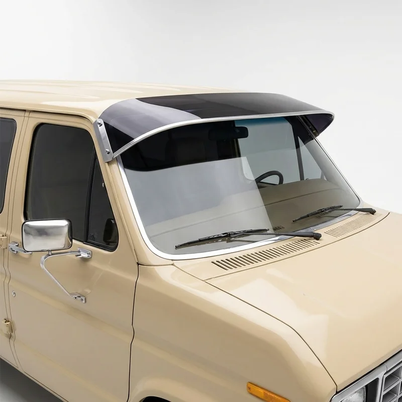 Tinted Acrylic Windscreen Sunvisor for Ford E-250 Econoline Club Wagon (1975 - 1991)