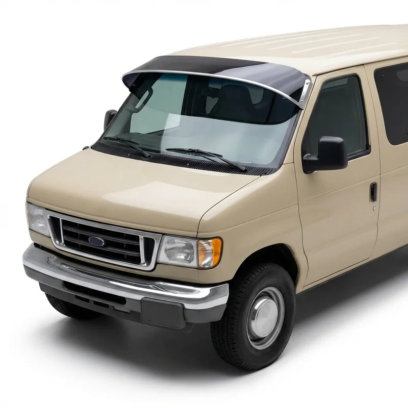 Tinted Acrylic Windscreen Sunvisor for Ford E-250 (2003 - 2014)