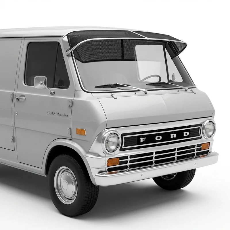 Premium Mesh Windscreen Sunvisor for Ford E-300 Econoline (1969 - 1974)