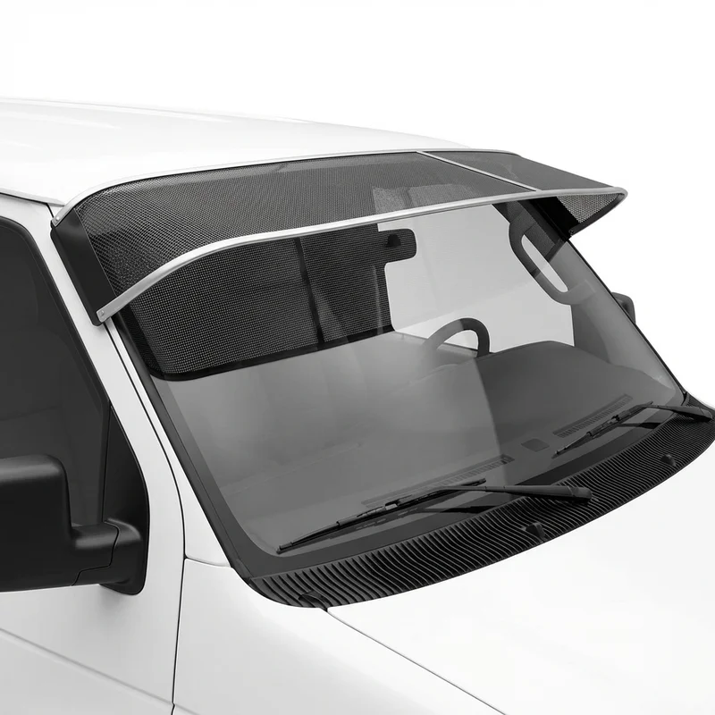 Premium Mesh Windscreen Sunvisor for Ford E-350 Club Wagon (2003 - 2005)