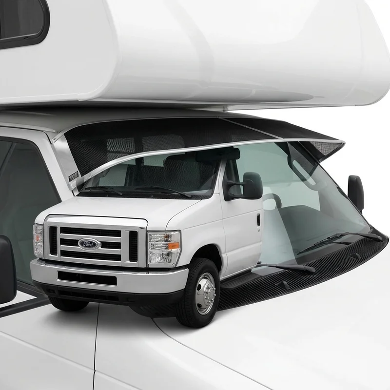 Premium Mesh Windscreen Sunvisor for Ford F-53 Motorhome Chassis (1988 - 2021)