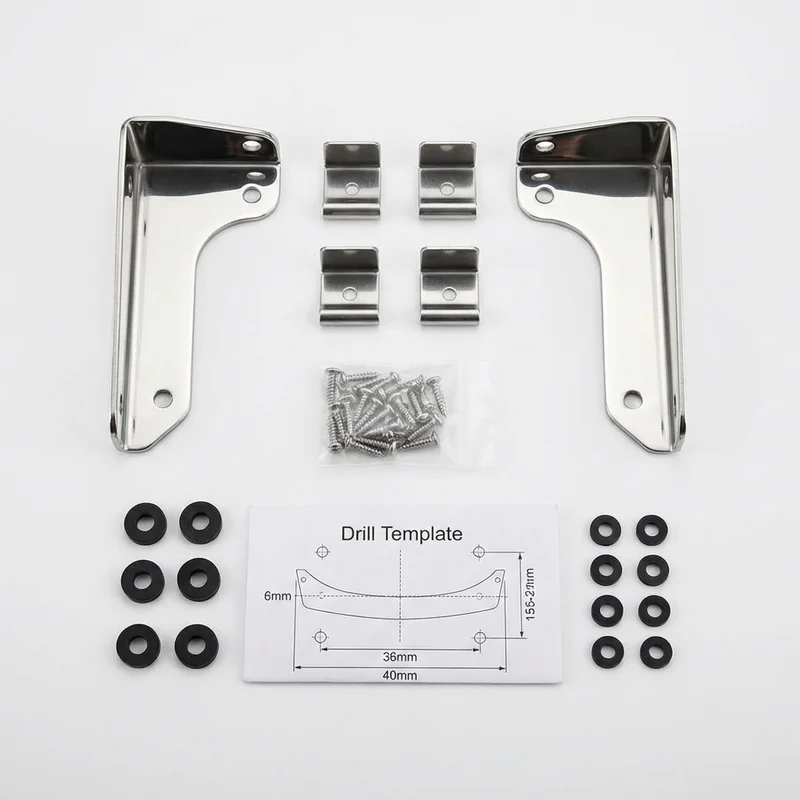 Stainless Steel Mounting Bracket Kit for Ford P-400 (1975 - 1976)