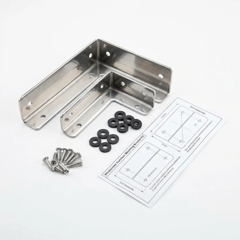 Stainless Steel Mounting Bracket Kit for Ford Police Responder Hybrid (2019 - 2020)