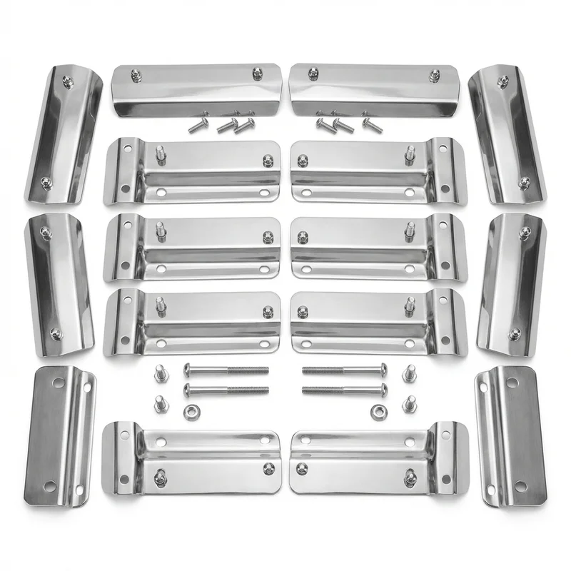 Stainless Steel Mounting Bracket Kit for Freightliner eCascadia (2023 - 2025)