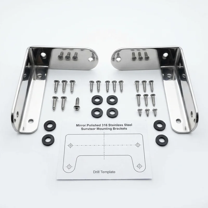 Stainless Steel Mounting Bracket Kit for Freightliner M2 112 (2003 - 2021)
