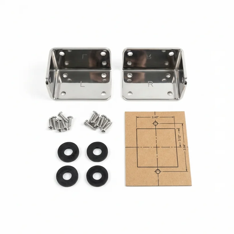 Stainless Steel Mounting Bracket Kit for Freightliner MB70 (1992 - 1995)