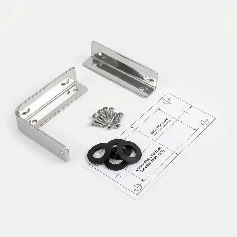 Stainless Steel Mounting Bracket Kit for GMC C15/C1500 Suburban (1967 - 1974)