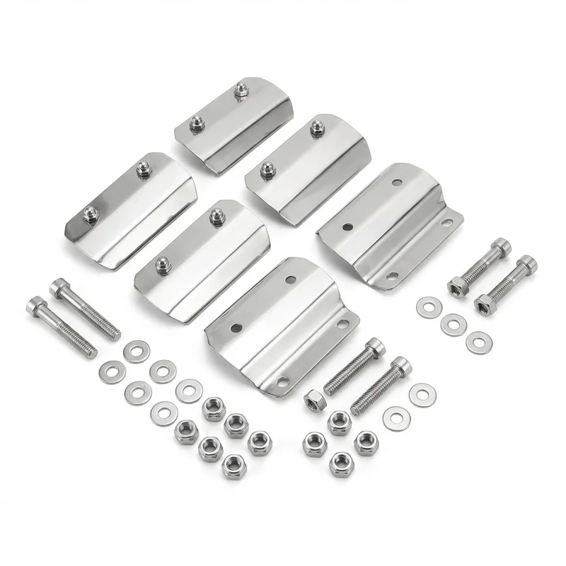 Stainless Steel Mounting Bracket Kit for GMC C5500 Topkick (2003 - 2009)