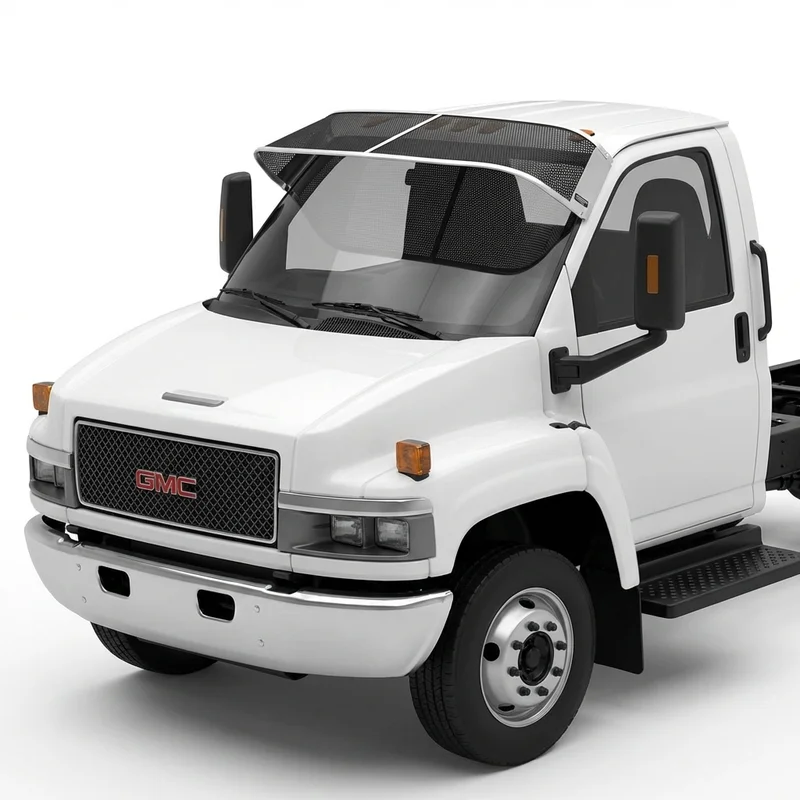 Premium Mesh Windscreen Sunvisor for GMC C7500 Topkick (1997 - 2009)