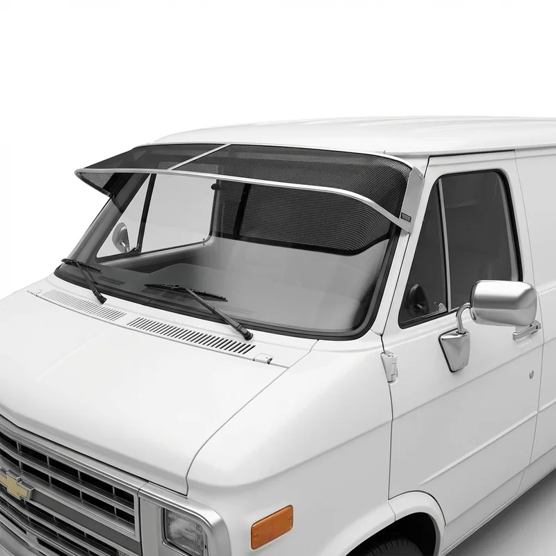 Premium Mesh Windscreen Sunvisor for GMC P25/P2500 Van (1970 - 1974)