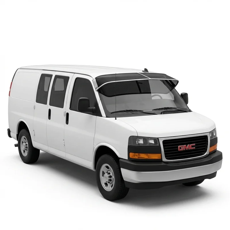 Premium Mesh Windscreen Sunvisor for GMC Savana 3500 (1996 - 2025)