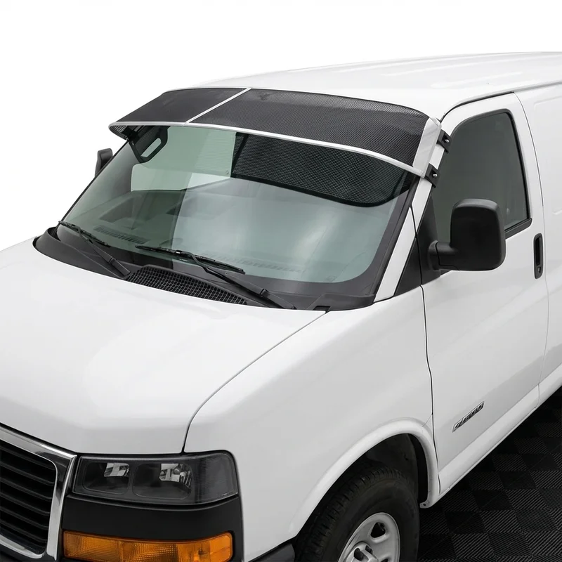 Premium Mesh Windscreen Sunvisor for GMC Savana 4500 (2009 - 2024)