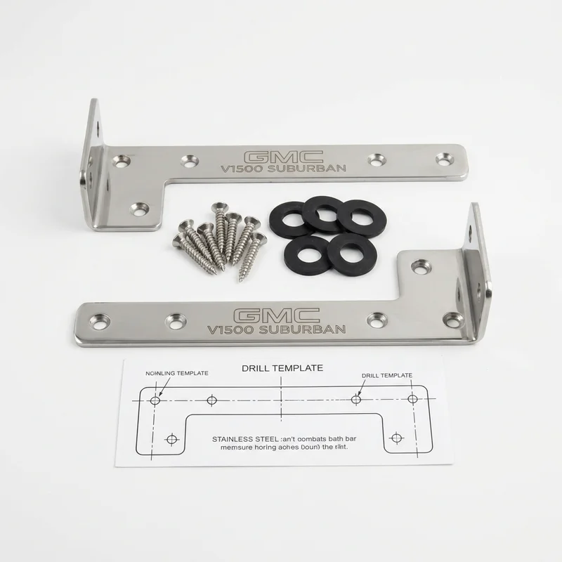Stainless Steel Mounting Bracket Kit for GMC V1500 Suburban (1987 - 1991)