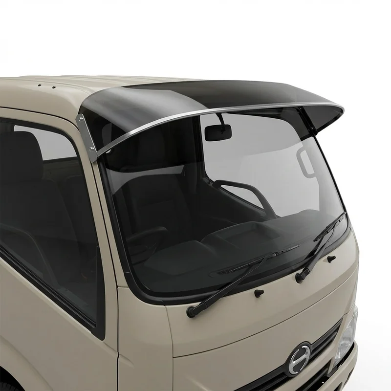 Tinted Acrylic Windscreen Sunvisor for Hino 198 (2011 - 2017)